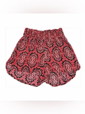 Smocked High-Waist Paisley Women’s Shorts
